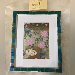 Mosaic Iridescent Blue & Green Picture Frame